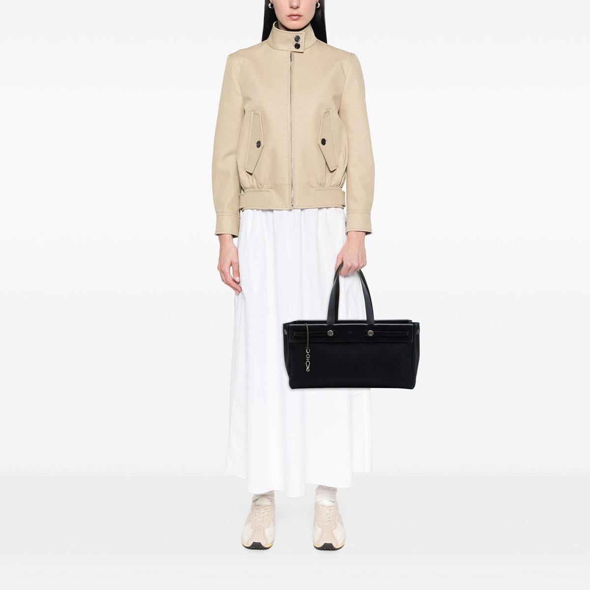 Hermès Toile and Vache Hunter Herbag Cabas MM