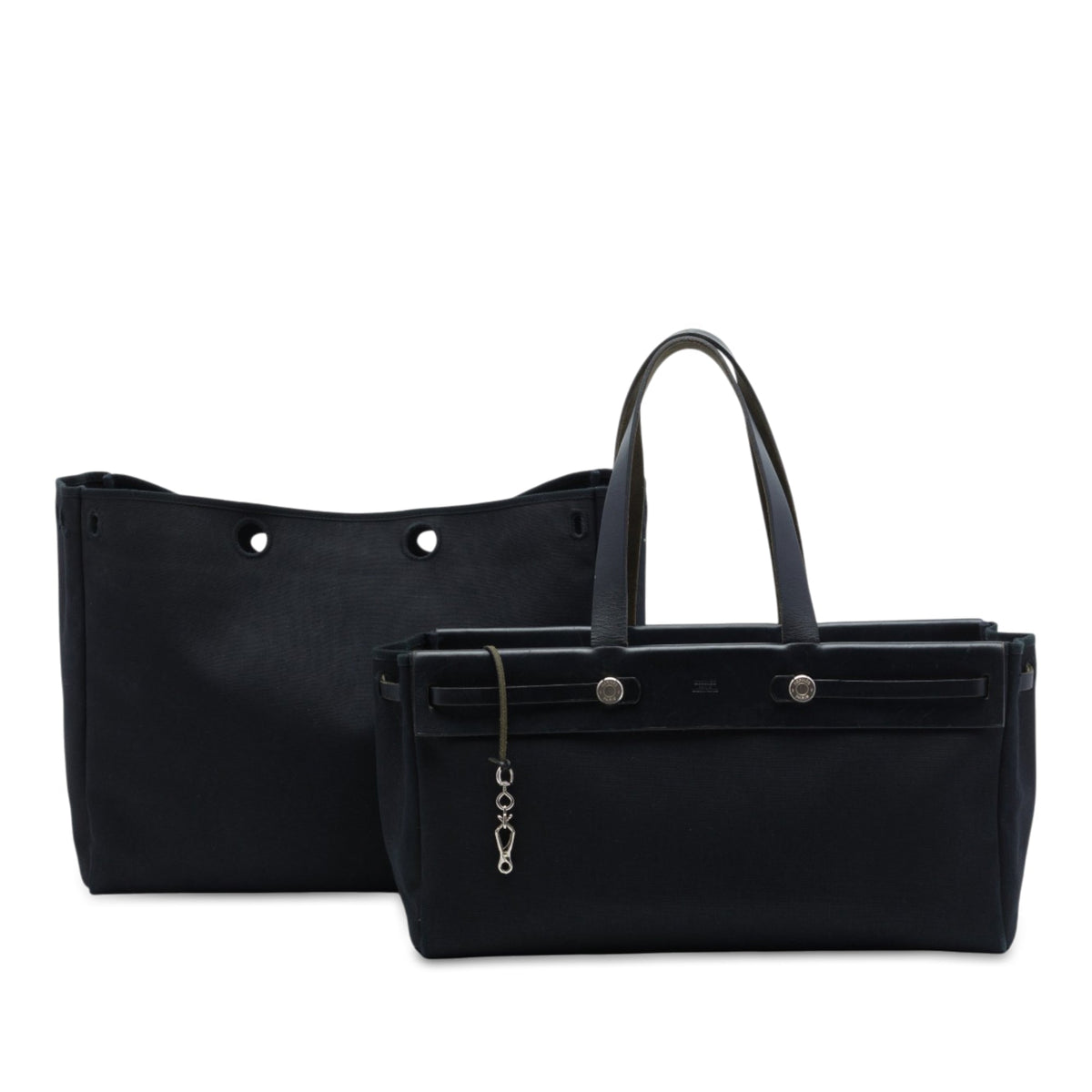 Hermès Toile and Vache Hunter Herbag Cabas MM