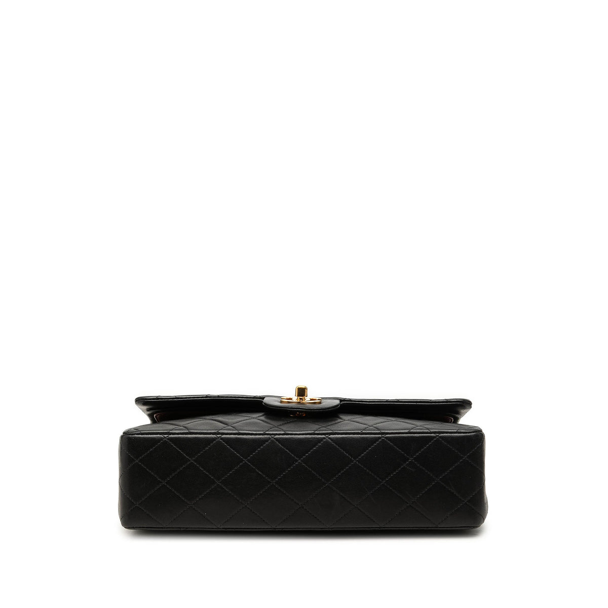 Chanel Medium Classic Lambskin Double Flap — Black