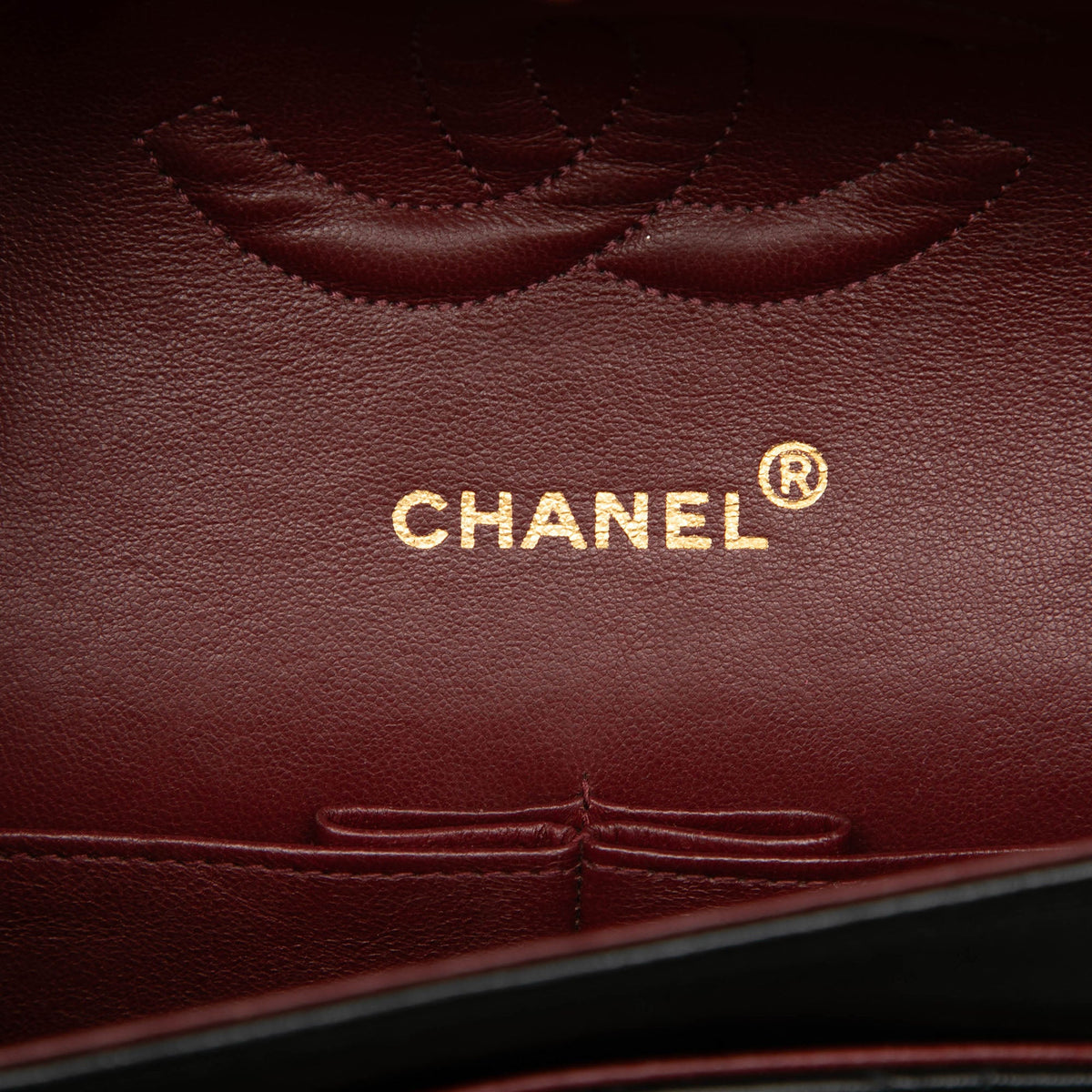 Chanel Medium Classic Lambskin Double Flap — Black