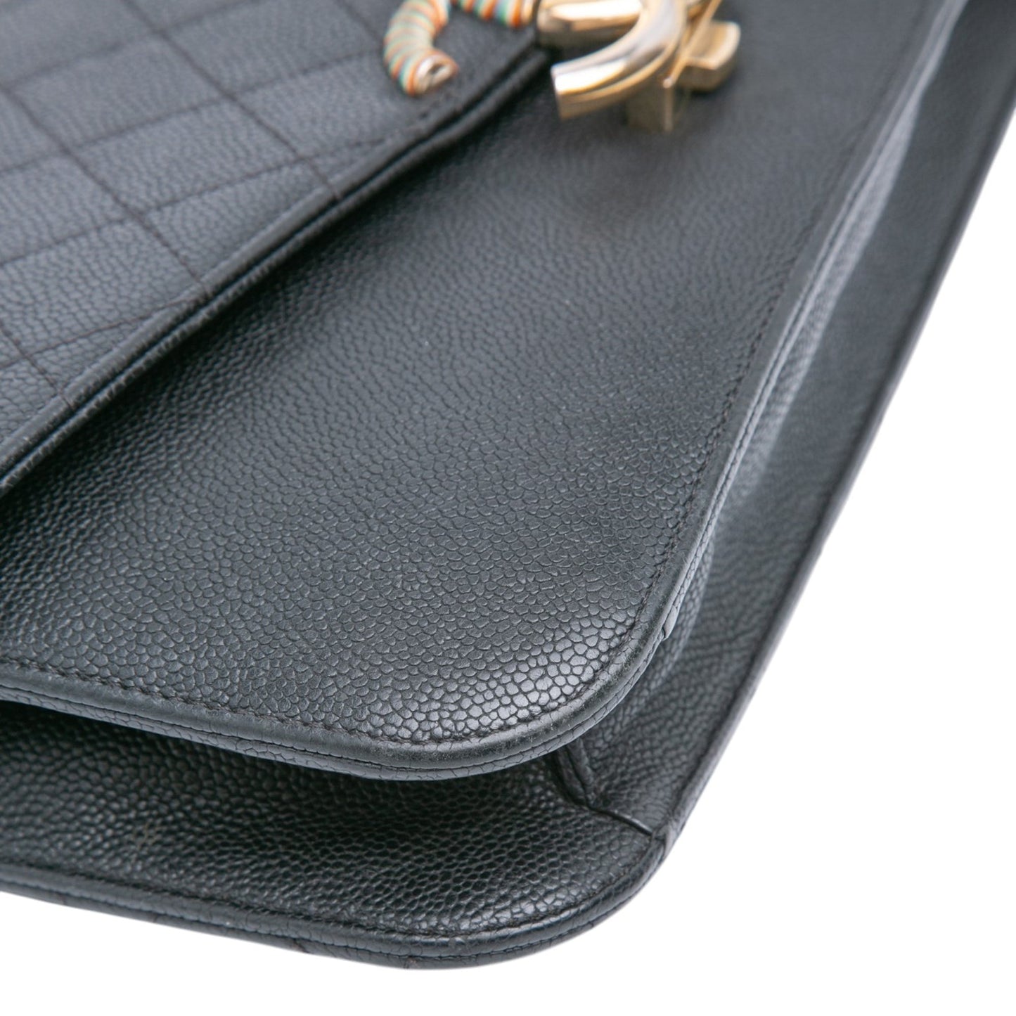 Chanel Paris Cuba Medium Caviar Thread Around Flap