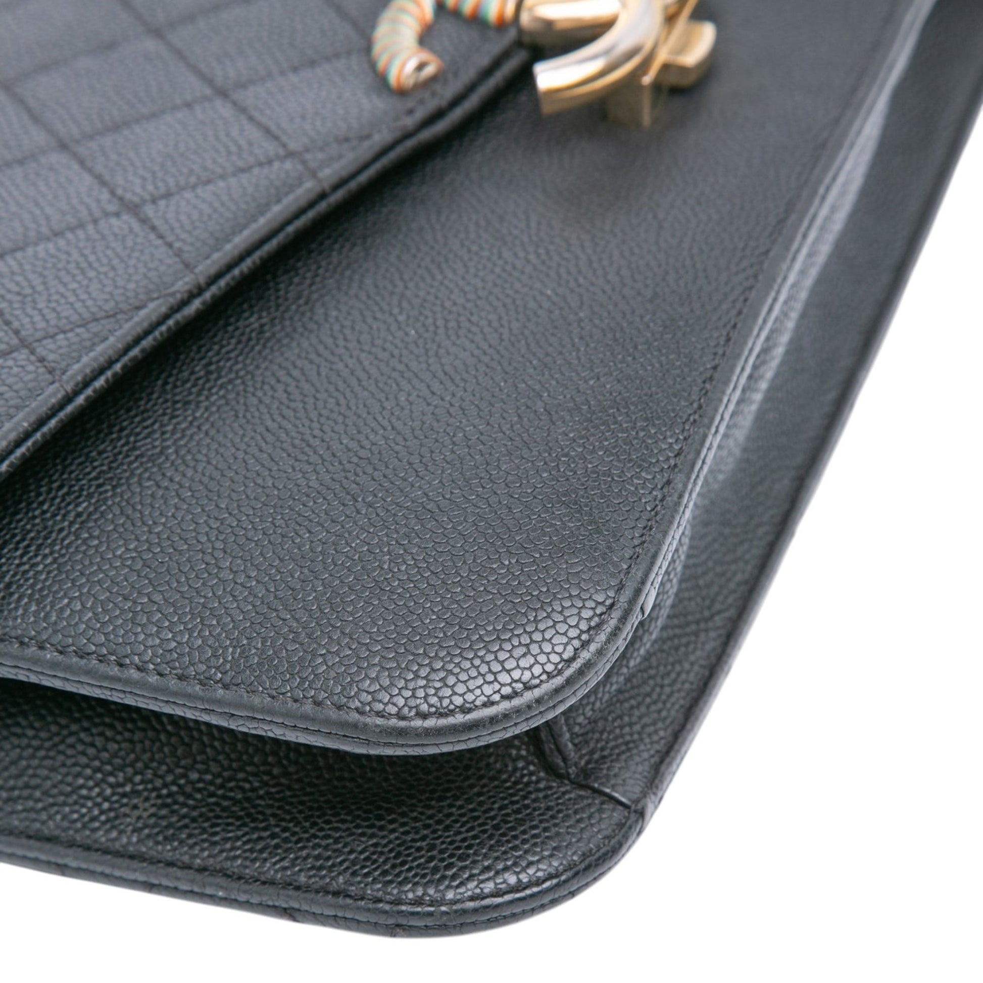 Chanel Paris Cuba Medium Caviar Thread Around Flap