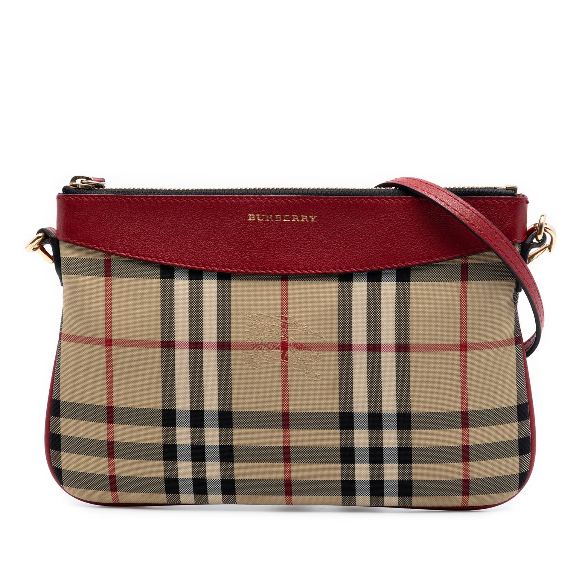 Burberry Haymarket Check Canvas Peyton Crossbody