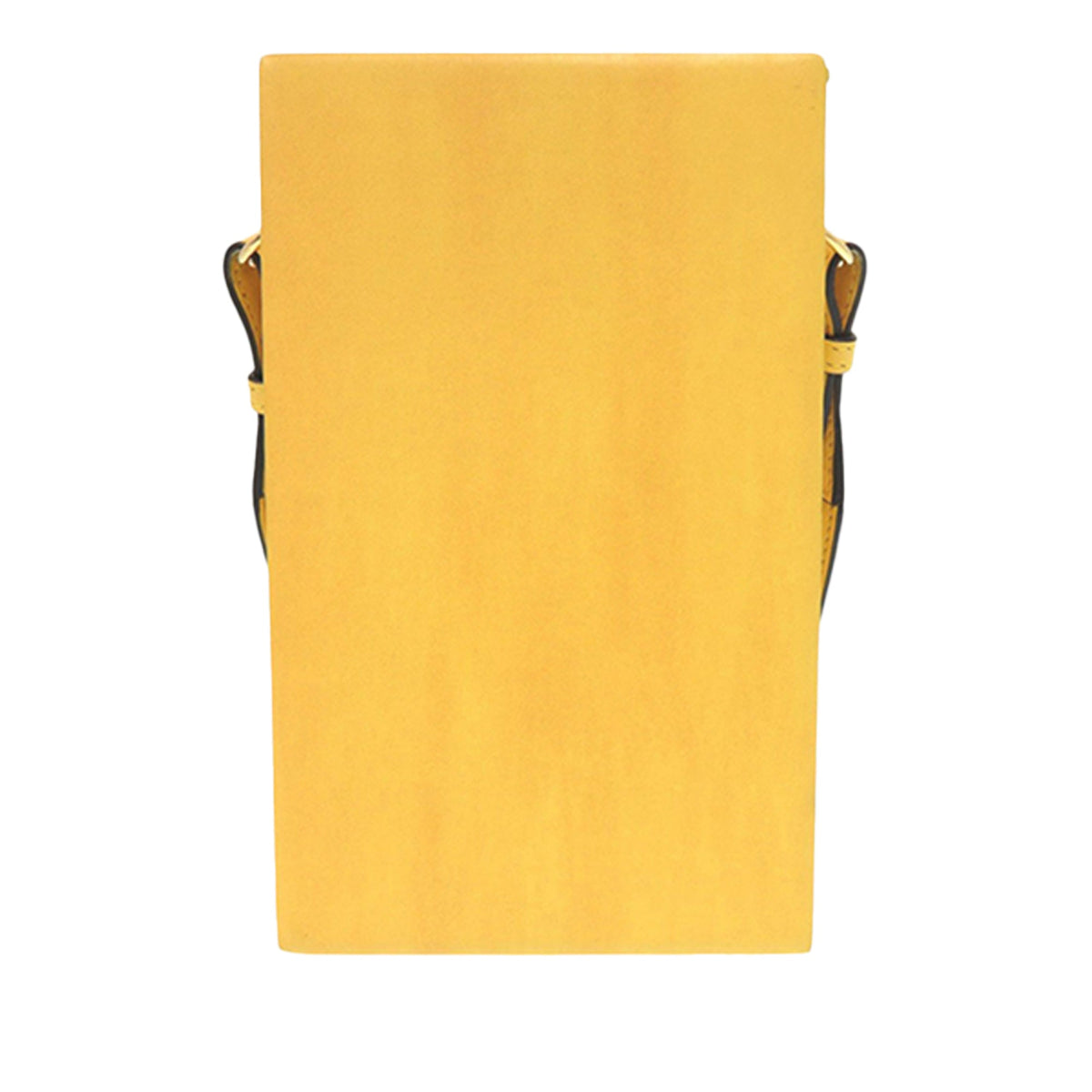 Fendi Vitello Fluffy Logo Vertical Box — Yellow