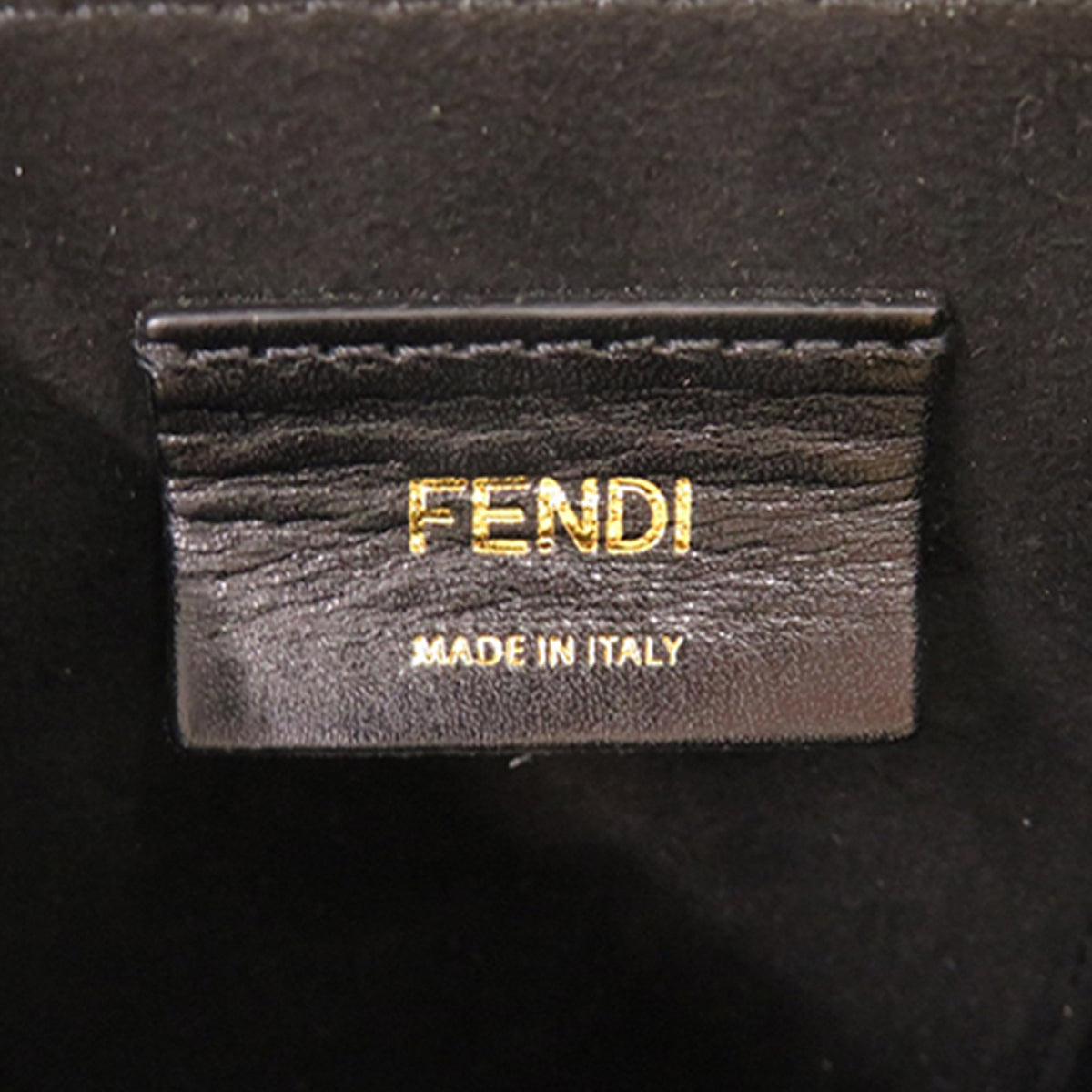 Fendi Vitello Fluffy Logo Vertical Box — Yellow