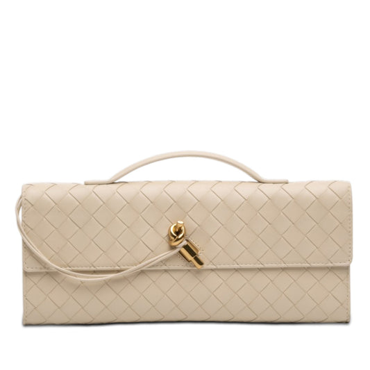 Lambskin Intrecciato Andiamo Clutch
