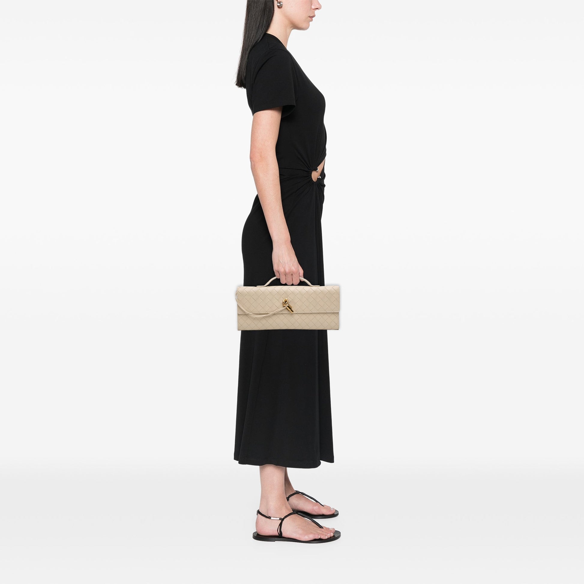 Lambskin Intrecciato Andiamo Clutch