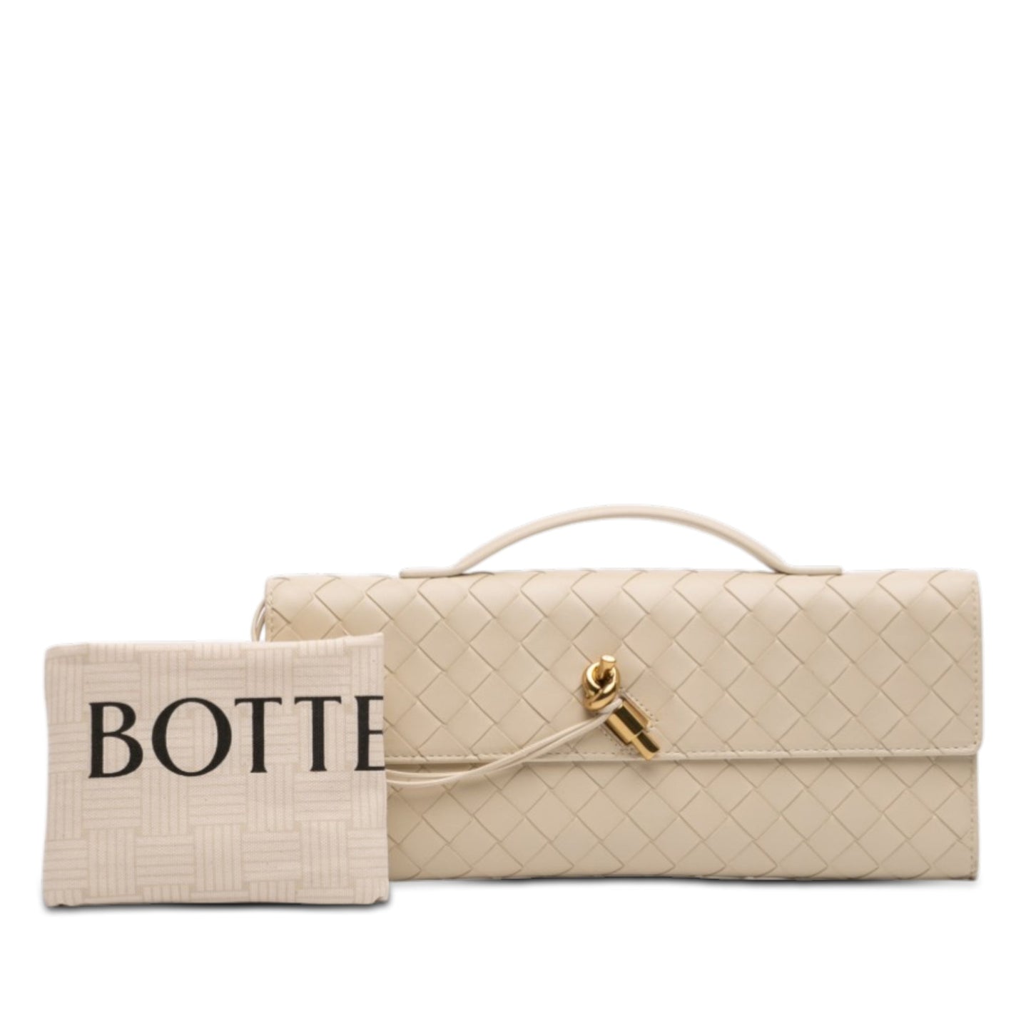 Lambskin Intrecciato Andiamo Clutch