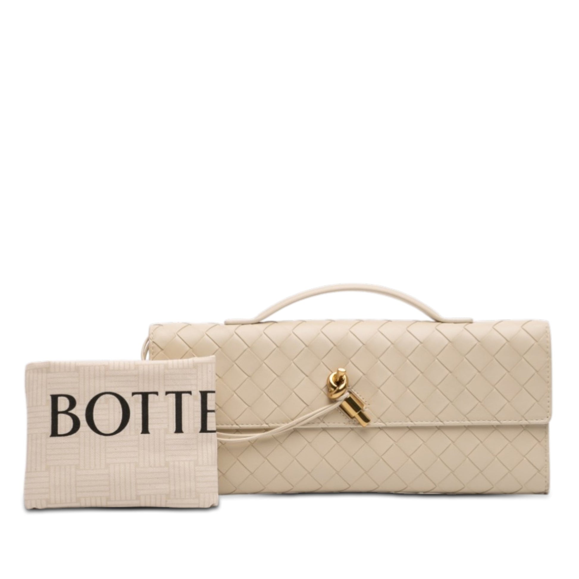 Lambskin Intrecciato Andiamo Clutch