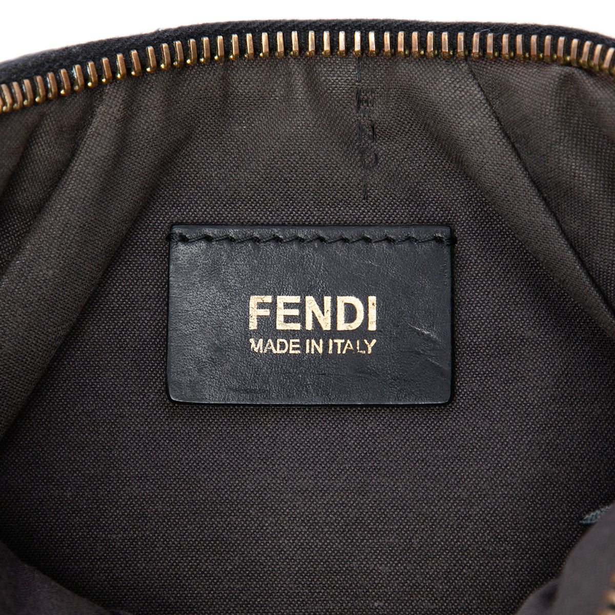 Fendi Zucchino Canvas Chain Pochette