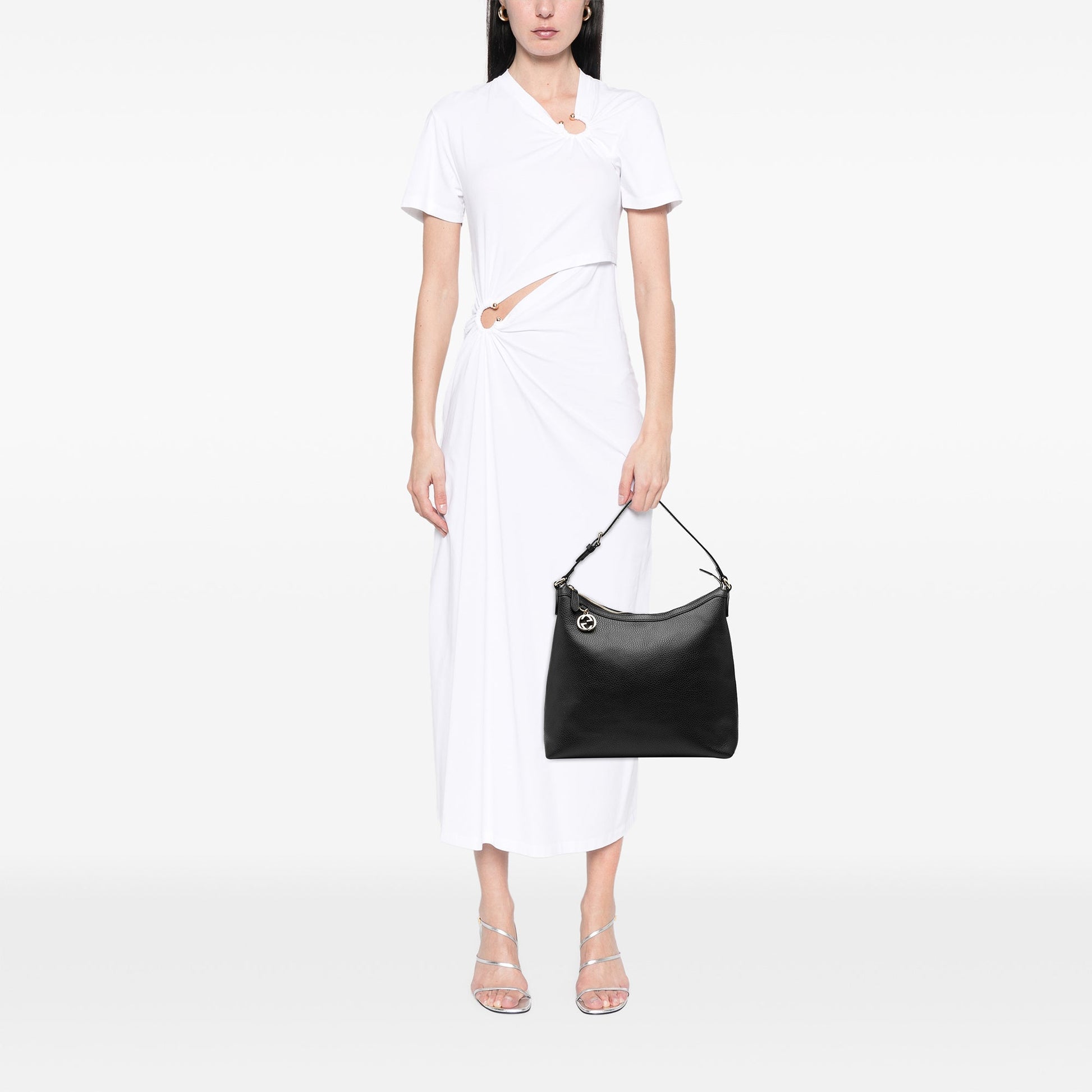 Gucci Leather GG Charm Tote