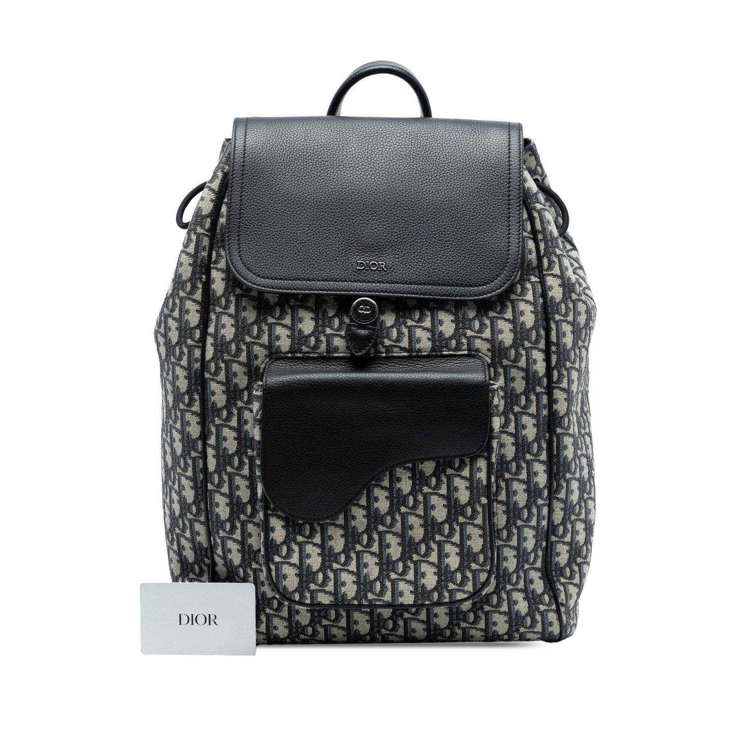 Dior Oblique Canvas Saddle Backpack
