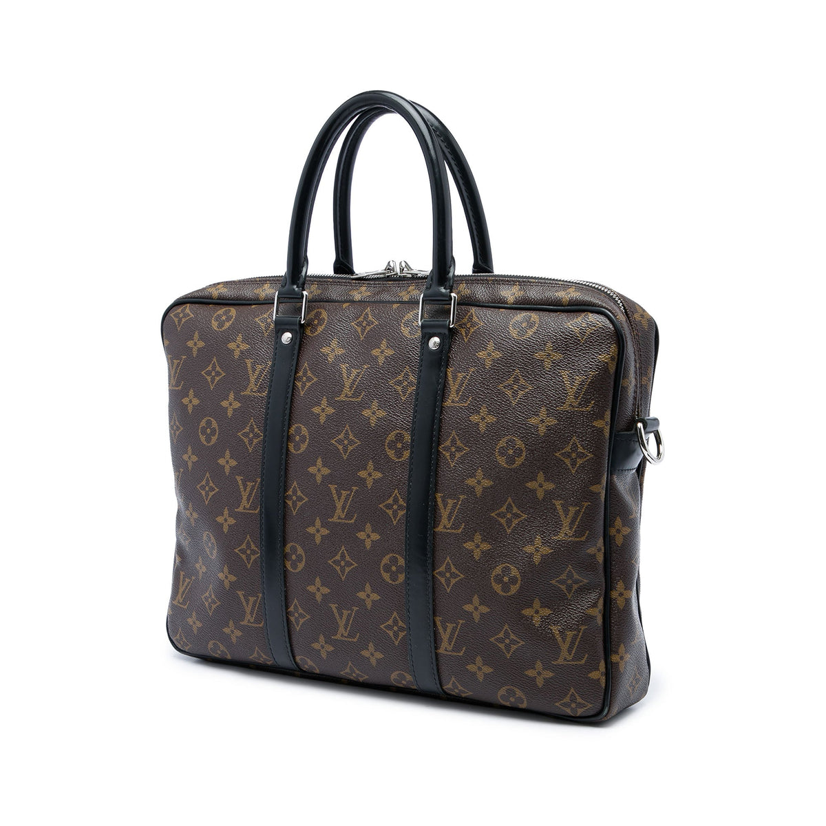 Louis Vuitton Monogram Macassar Porte Documents Jour — Brown