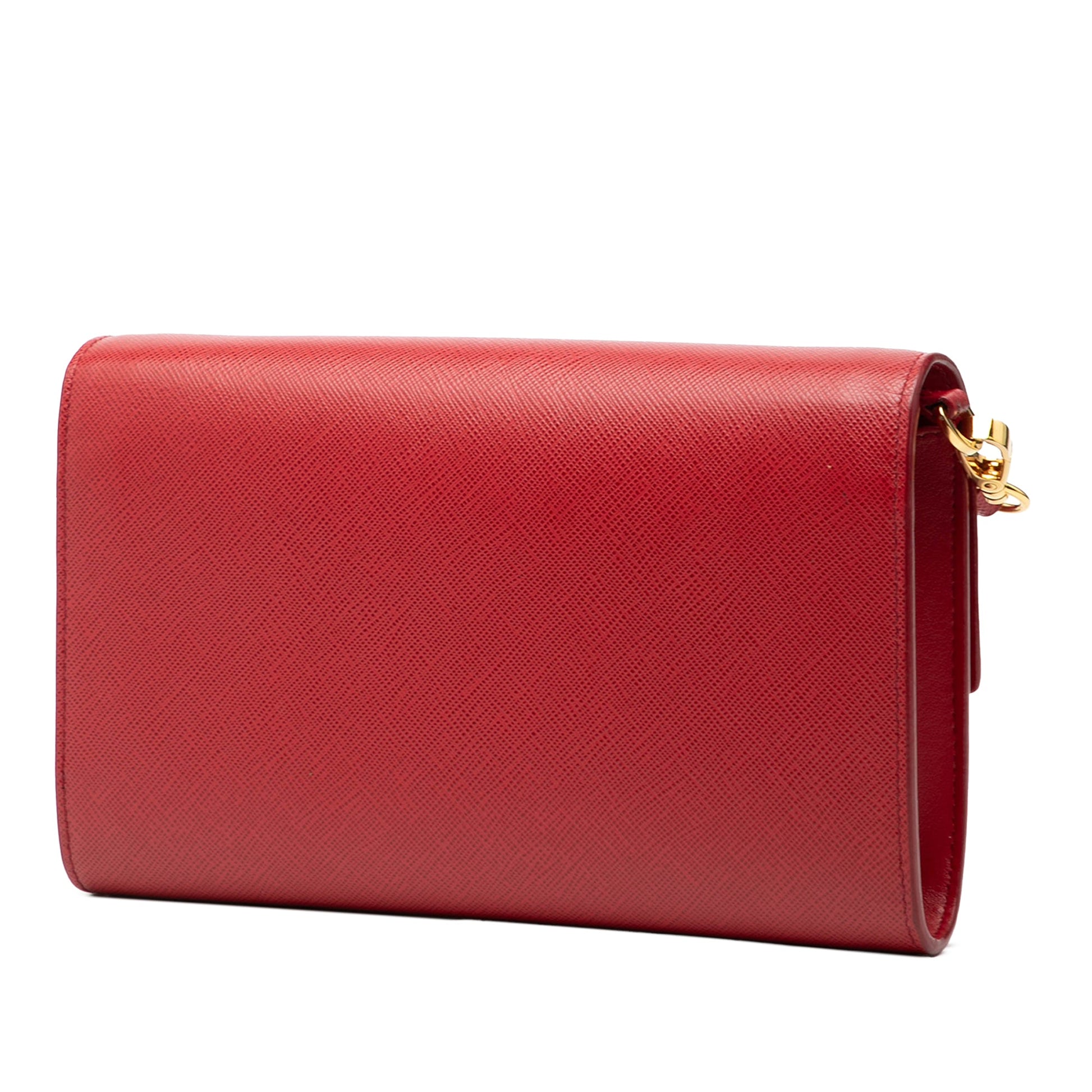 Prada Saffiano Wallet on Strap
