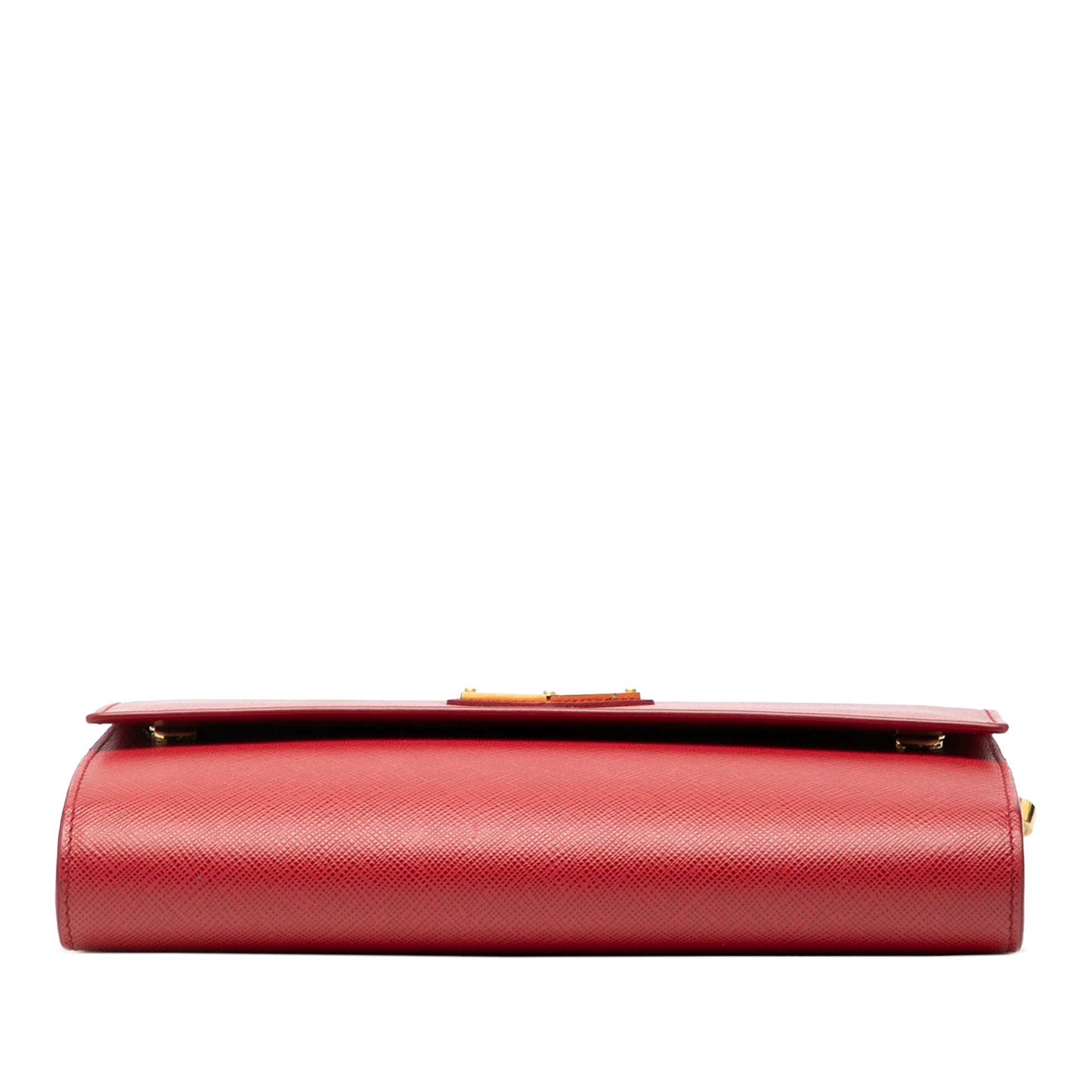 Prada Saffiano Wallet on Strap