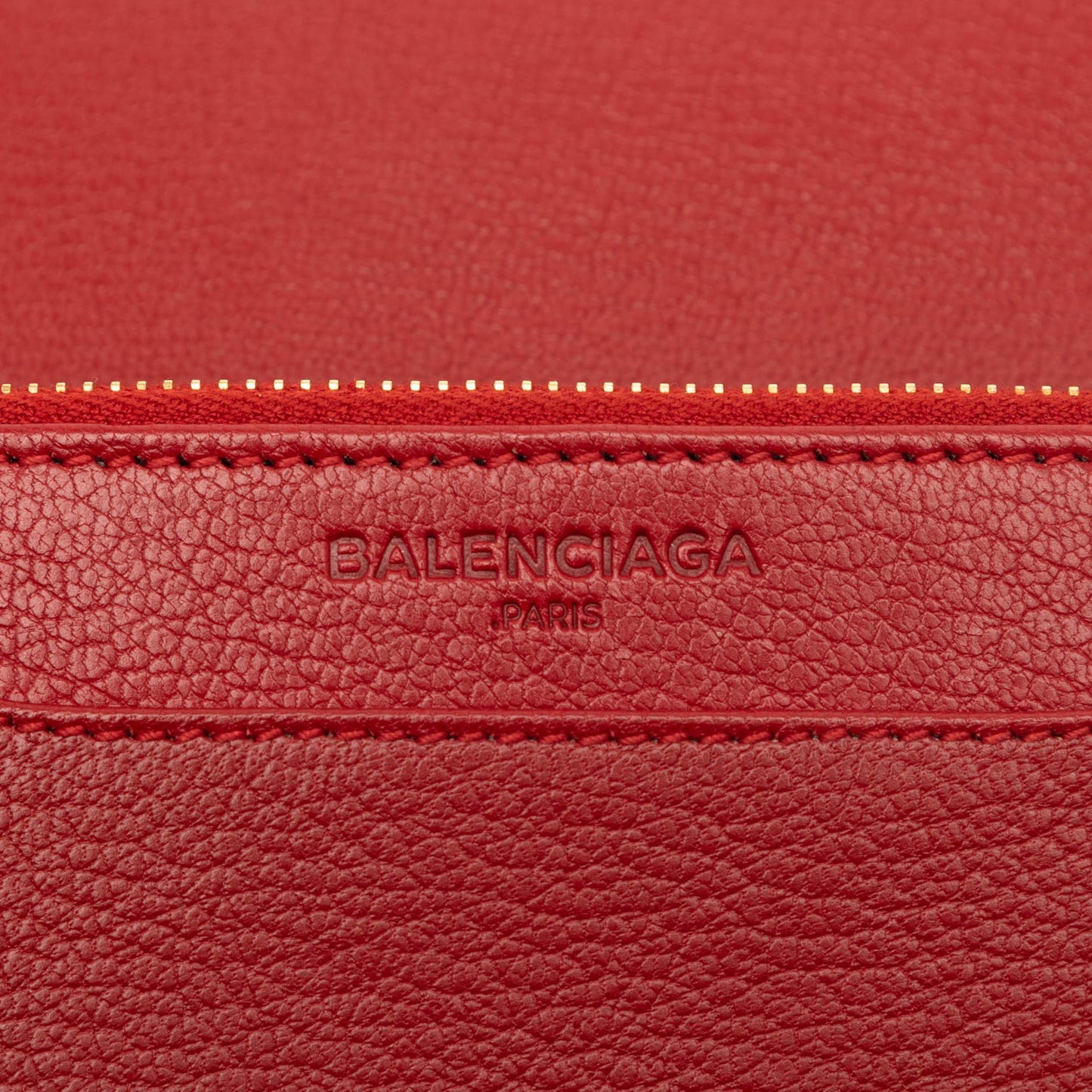 Balenciaga Goatskin Motocross Metallic Edge Wallet on Chain