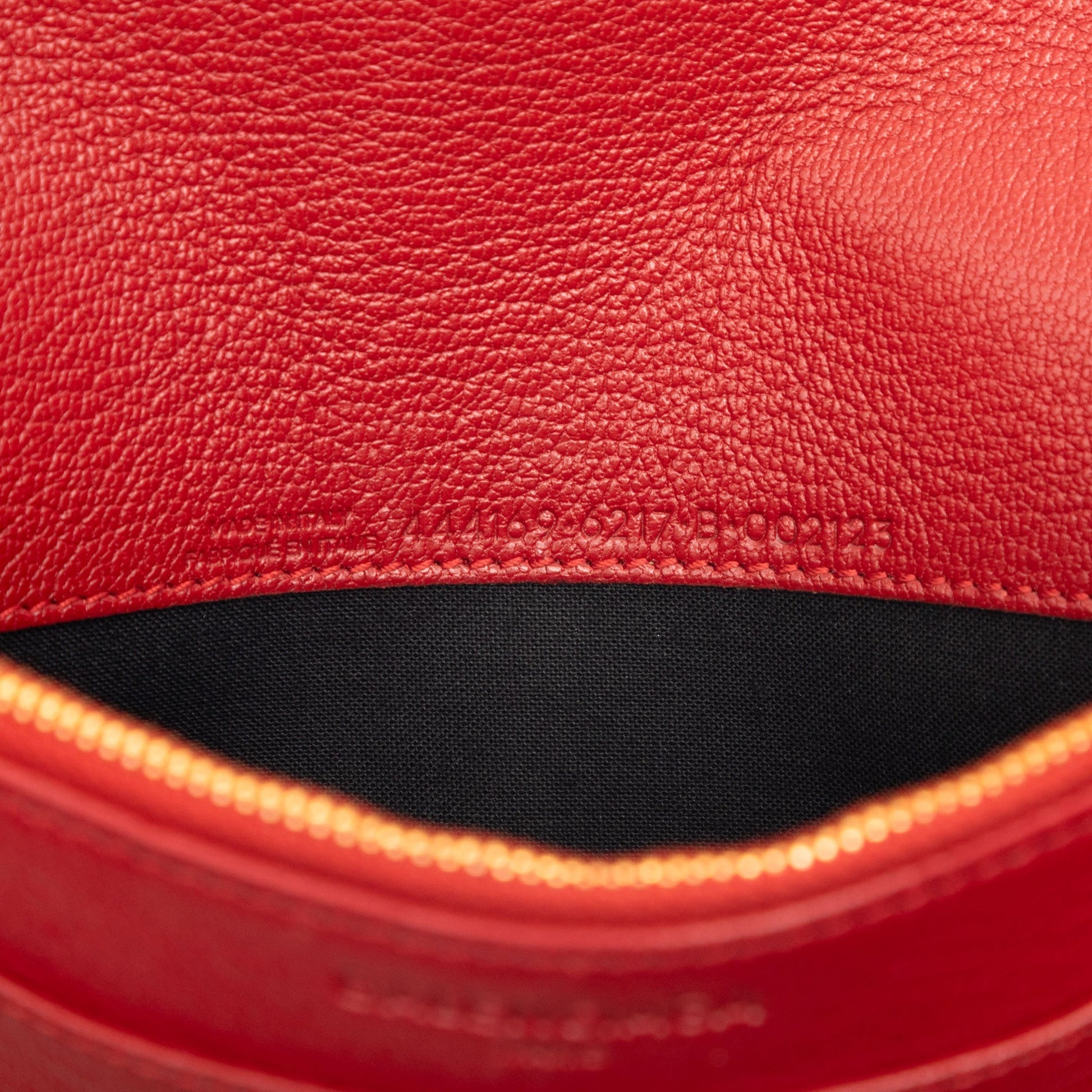 Balenciaga Goatskin Motocross Metallic Edge Wallet on Chain