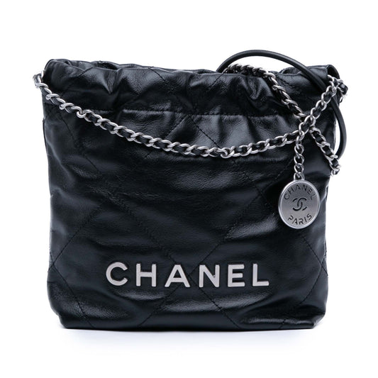 Mini Shiny Calfskin 22 Handbag
