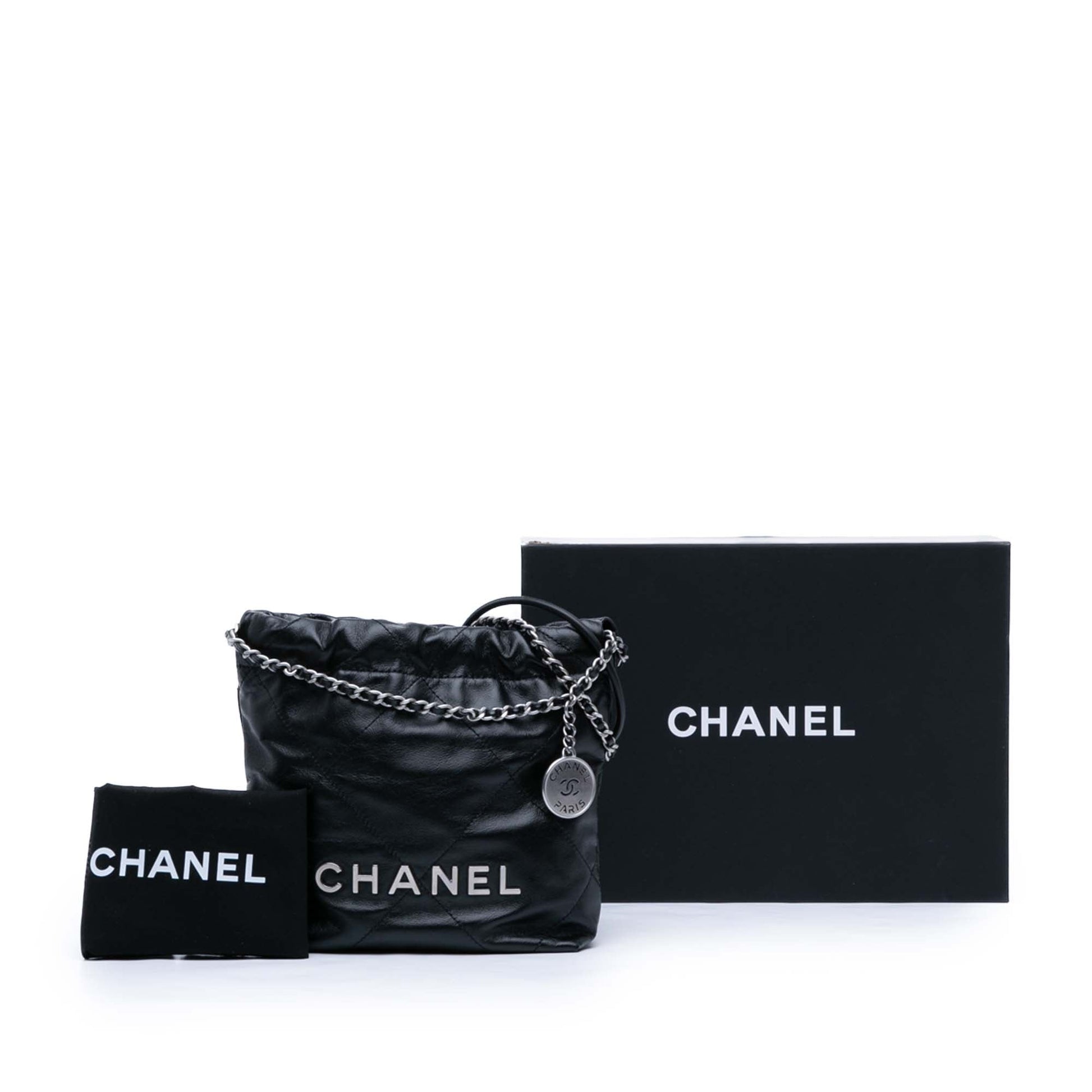 Mini Shiny Calfskin 22 Handbag