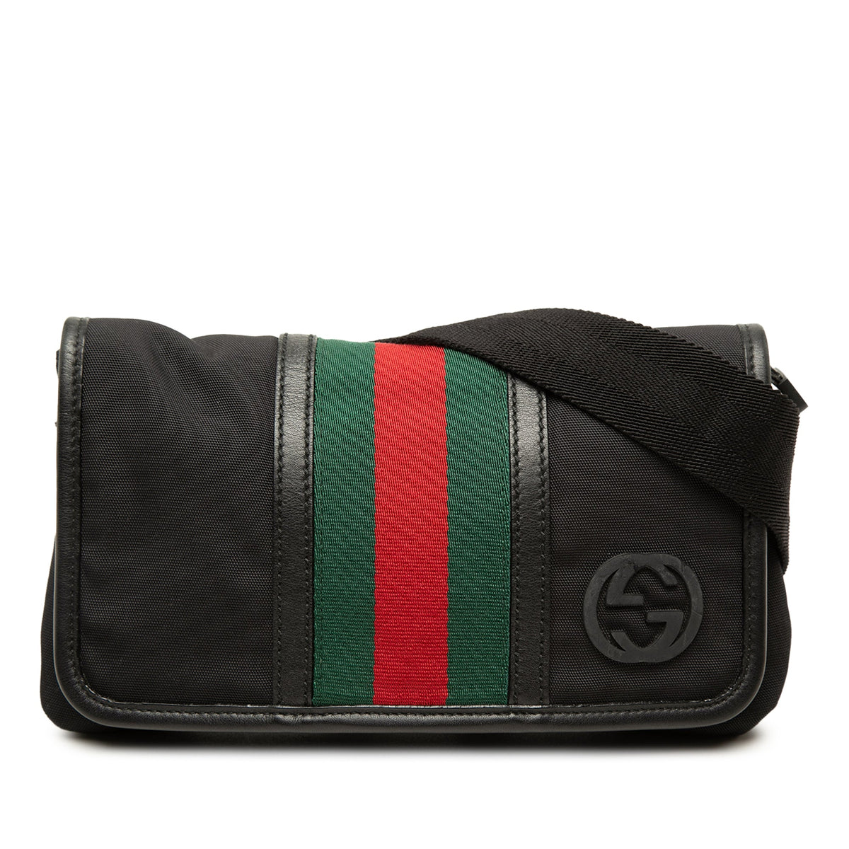 Gucci Nylon Interlocking G Web Belt Bag