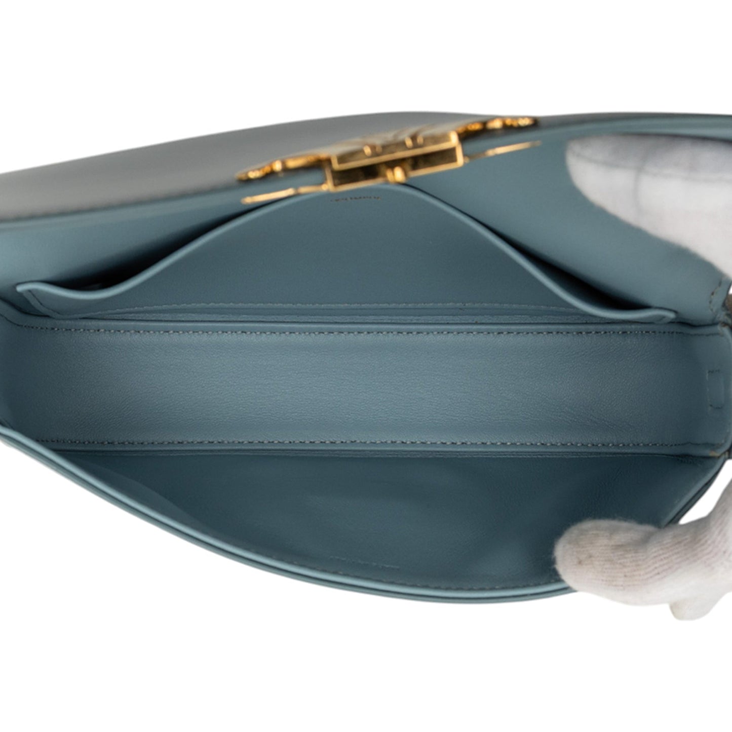Celine Shiny Calfskin Claude Shoulder Bag
