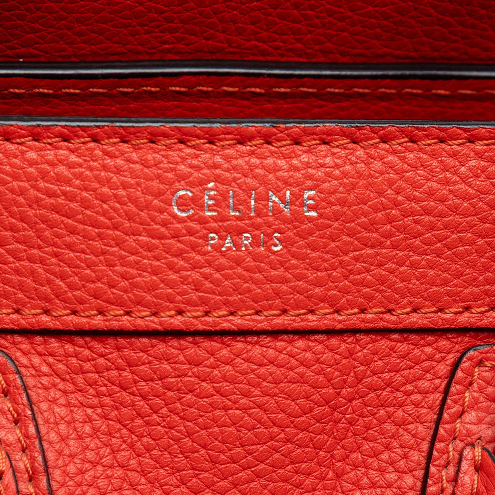 Celine Nano Leather Luggage Tote