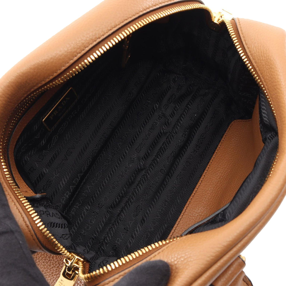 Prada Mini Vitello Phenix Bauletto Satchel