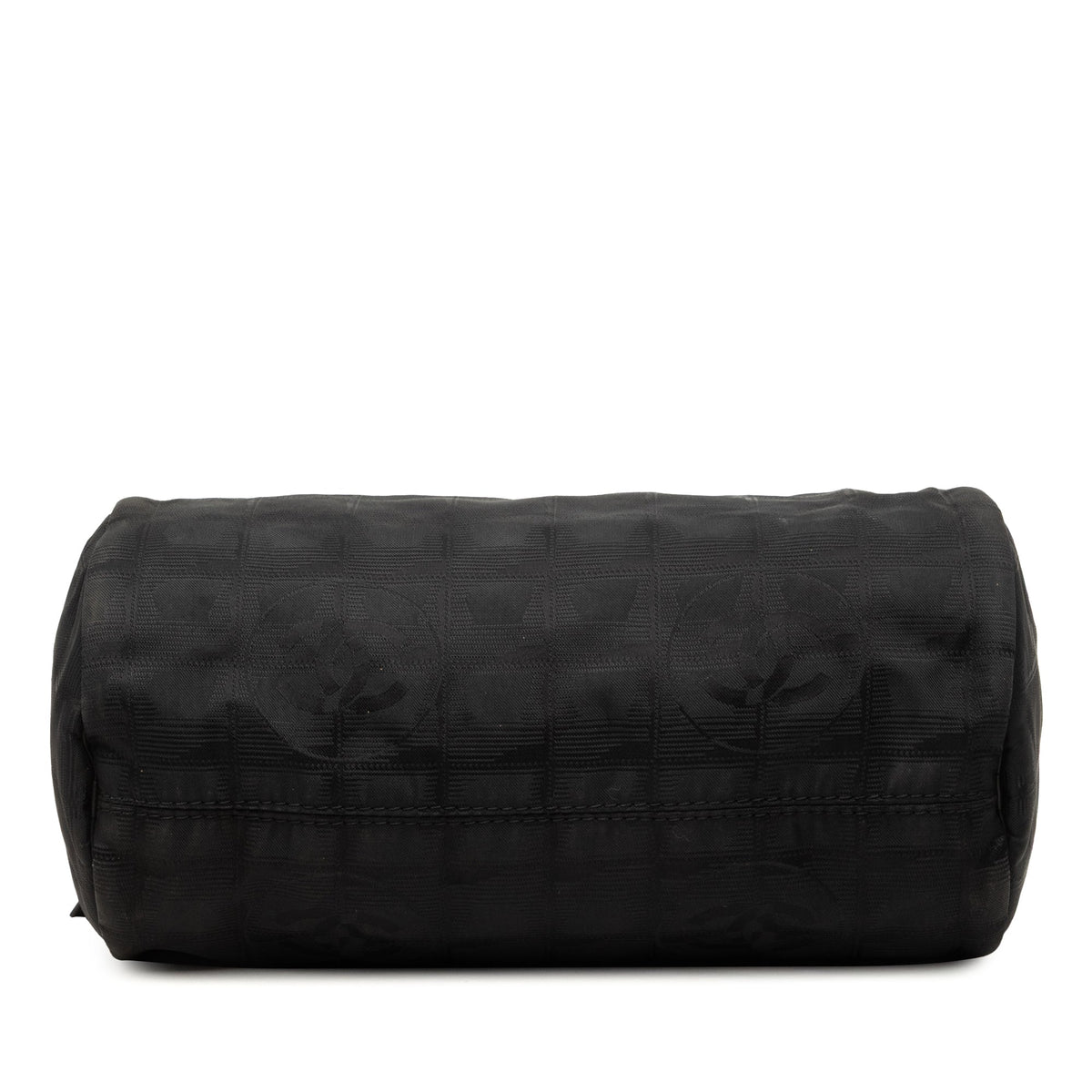Chanel New Travel Line Nylon Barrel Shoulder Bag — Black