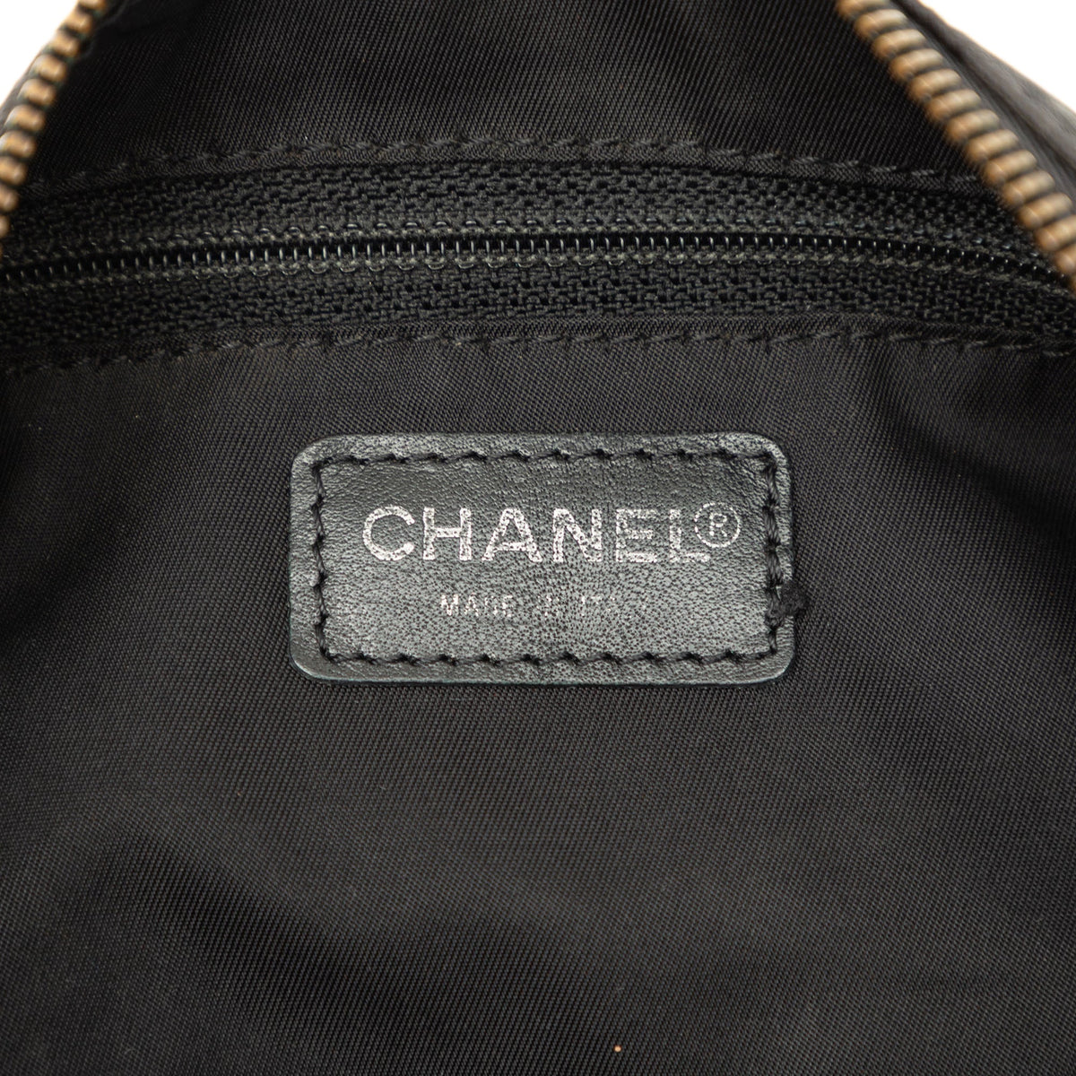Chanel New Travel Line Nylon Barrel Shoulder Bag — Black