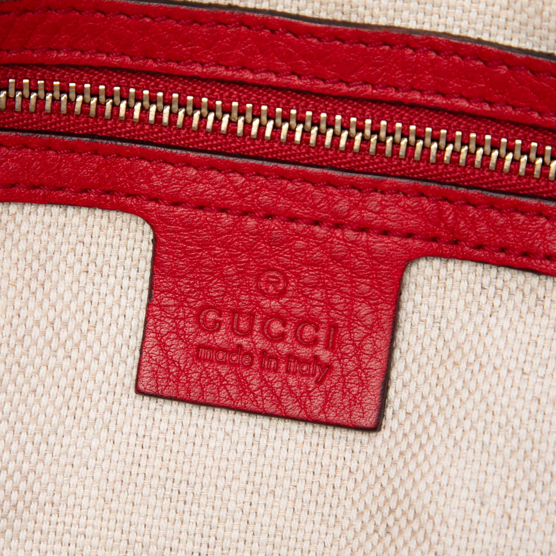 Gucci Calfskin Soho Chain Zip Shoulder Bag