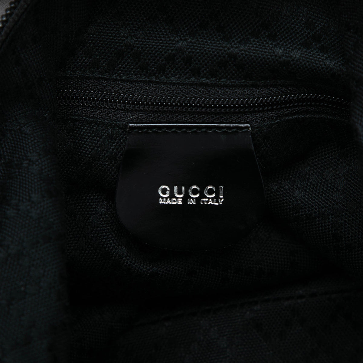 Gucci Nylon Bamboo Shoulder Bag — Black