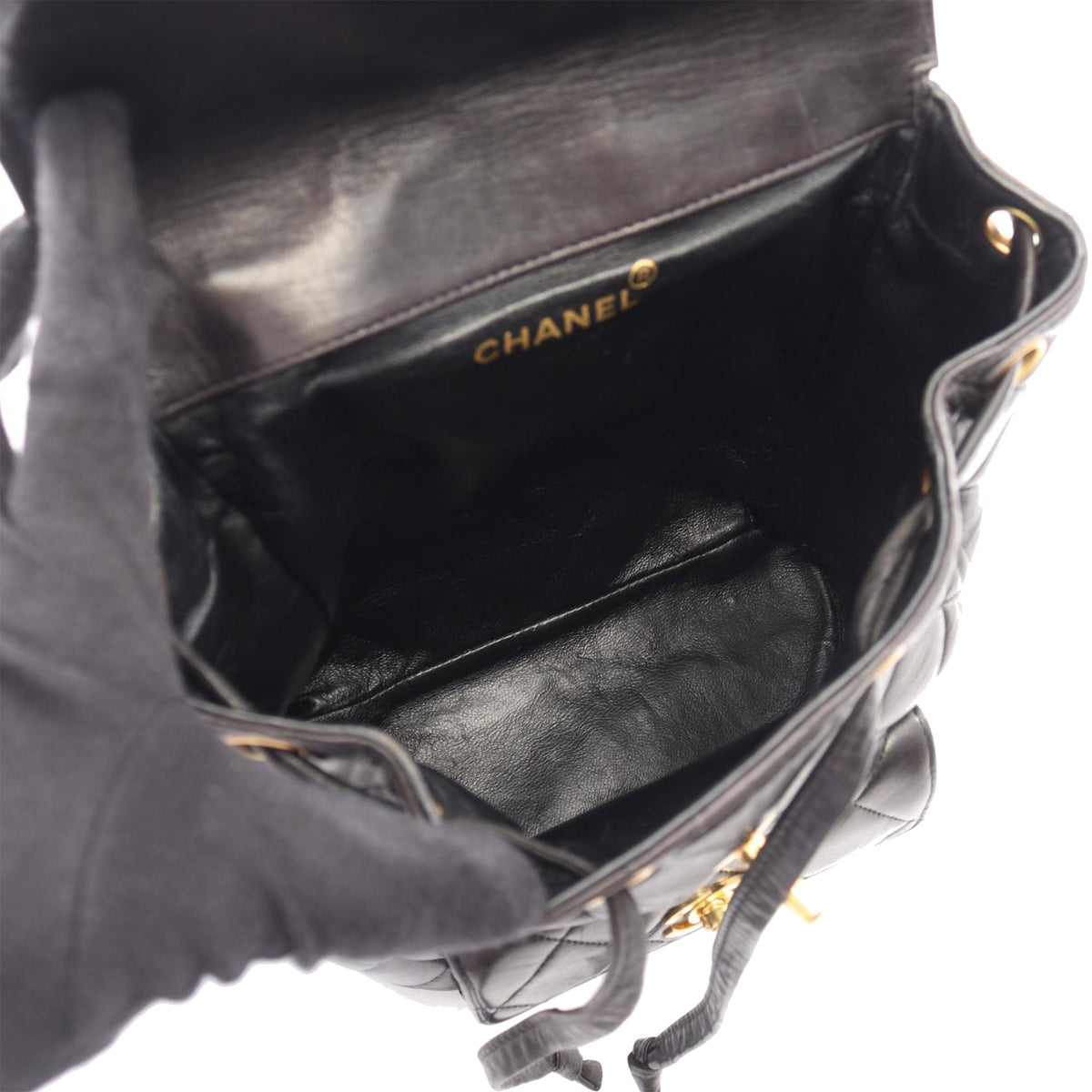 Chanel CC Quilted Lambskin Backpack