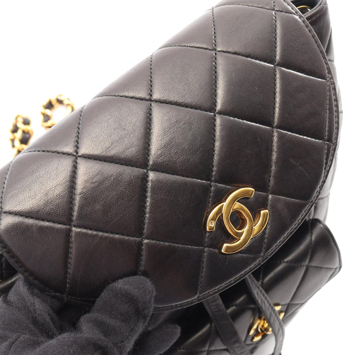 Chanel CC Quilted Lambskin Backpack