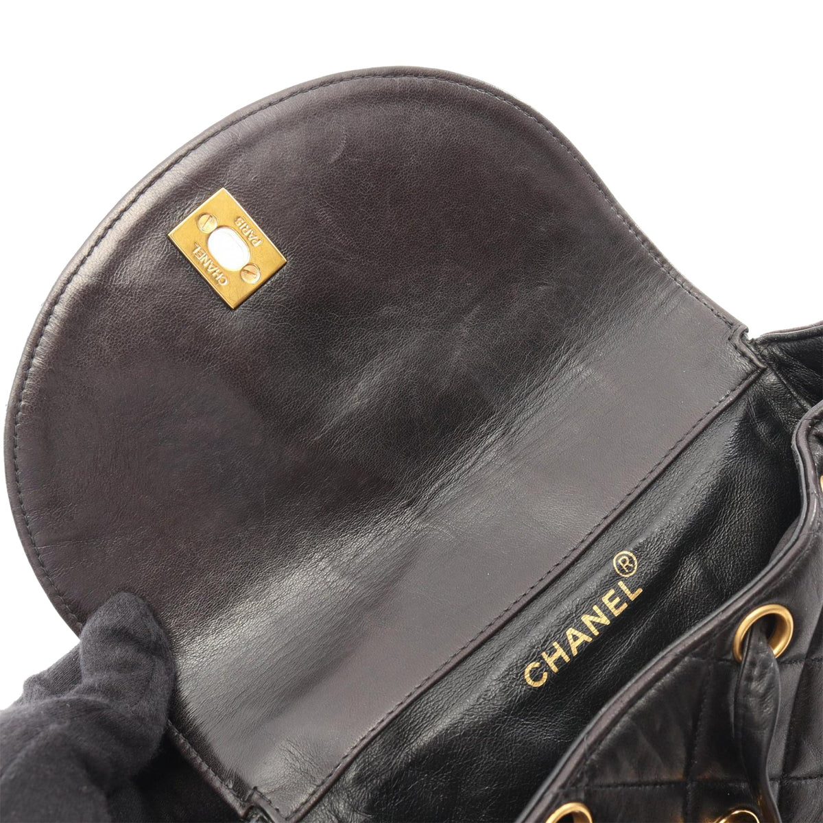 Chanel CC Quilted Lambskin Backpack