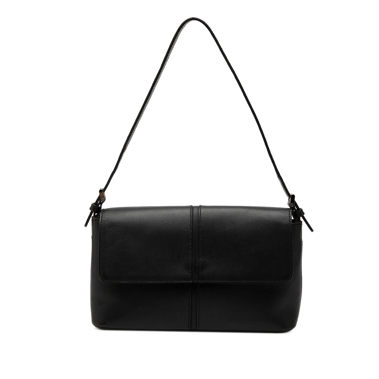 Burberry Leather Flap Shoulder Bag