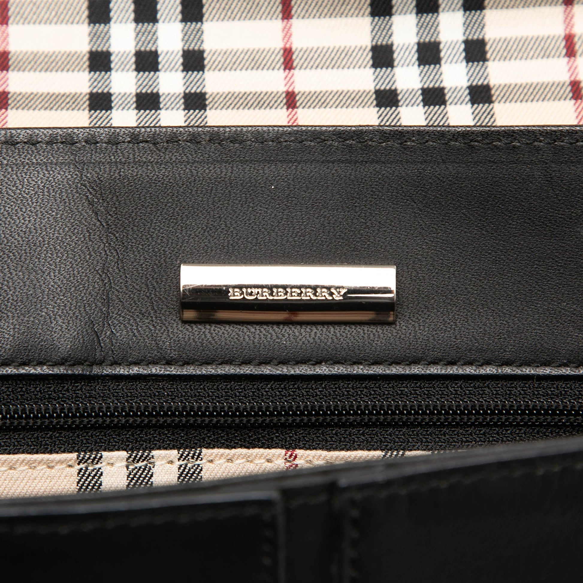 Burberry Leather Flap Shoulder Bag