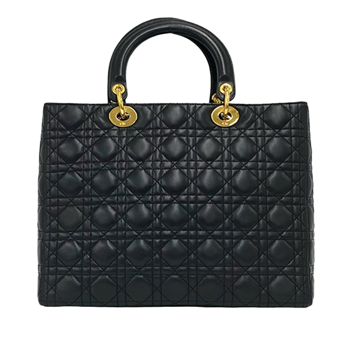 Dior Large Lambskin Cannage Lady Dior