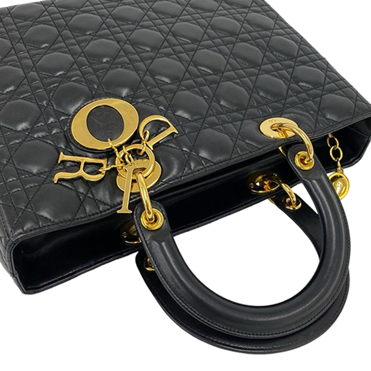 Dior Large Lambskin Cannage Lady Dior