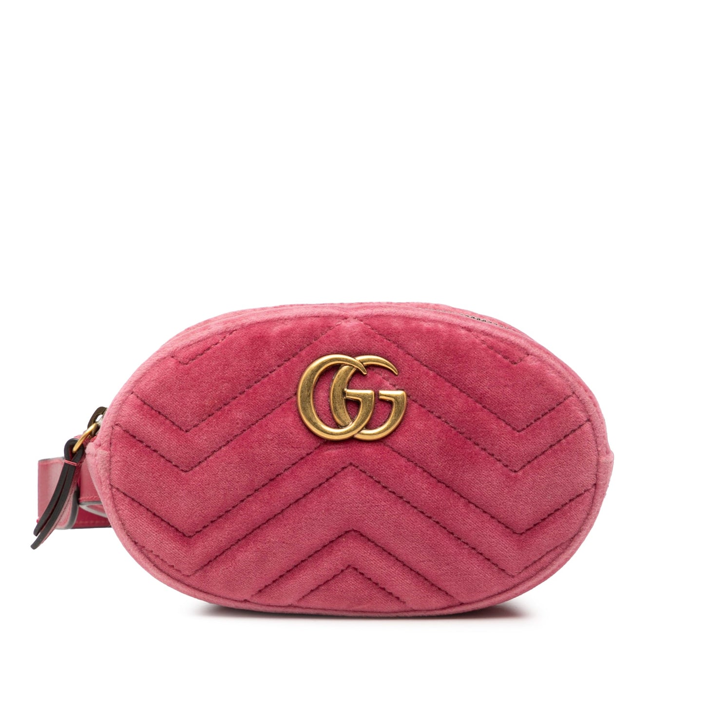 Gucci GG Marmont Matelasse Velvet Belt Bag