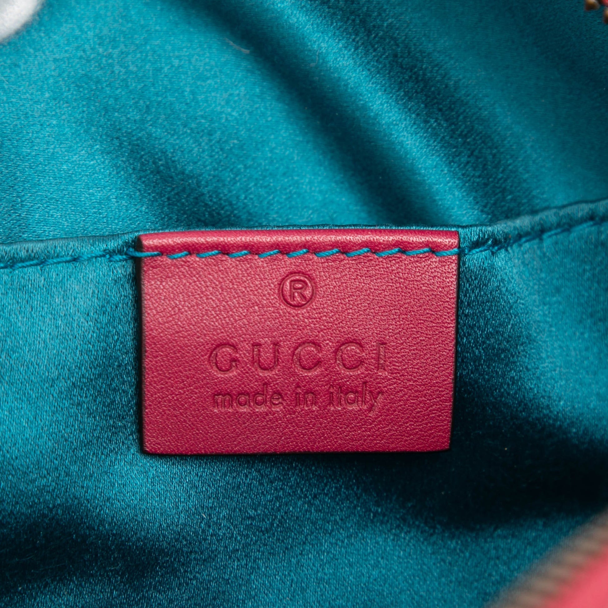 Gucci GG Marmont Matelasse Velvet Belt Bag