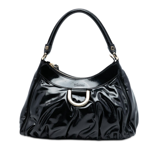 Gucci Patent Abbey D Ring Handbag