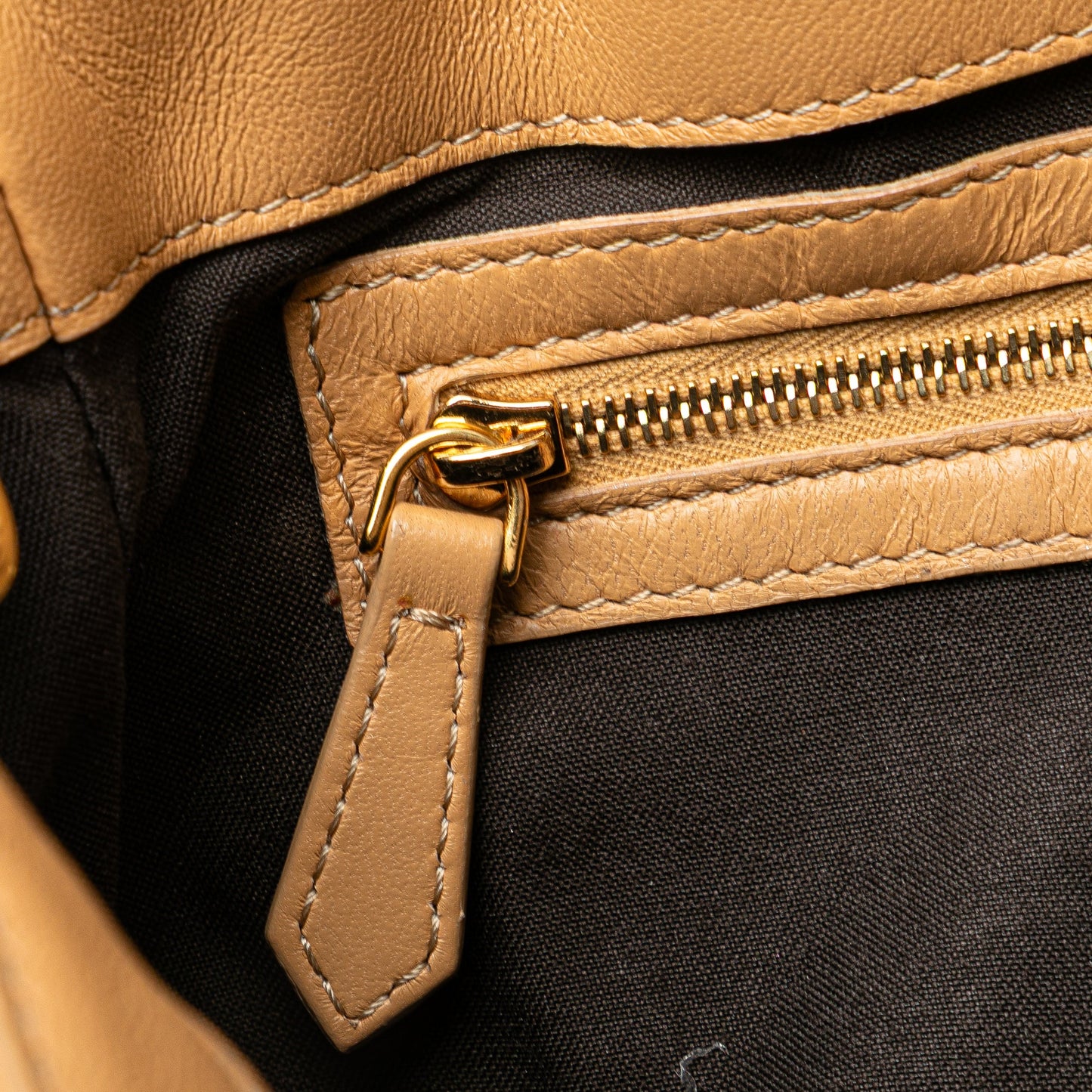 Fendi Zucca Embossed Leather Baguette Satchel