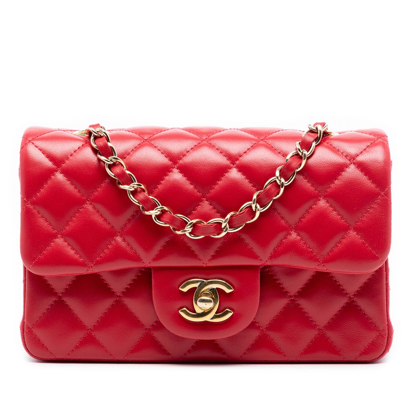Chanel Mini Rectangular Classic Lambskin Single Flap