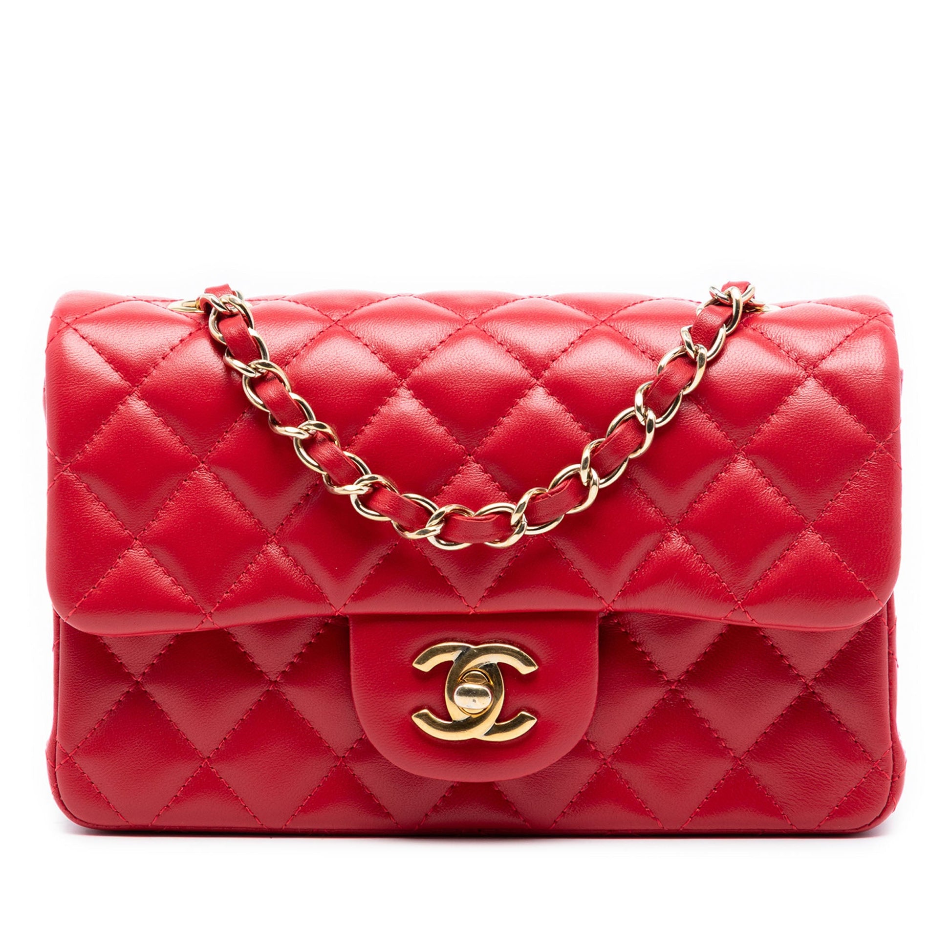 Chanel Mini Rectangular Classic Lambskin Single Flap
