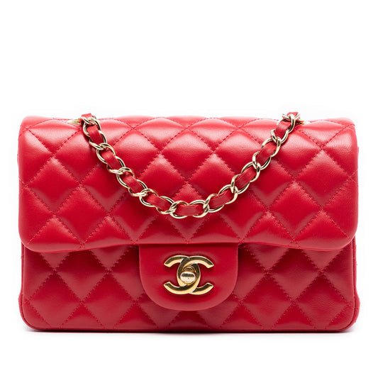 Chanel Mini Rectangular Classic Lambskin Single Flap
