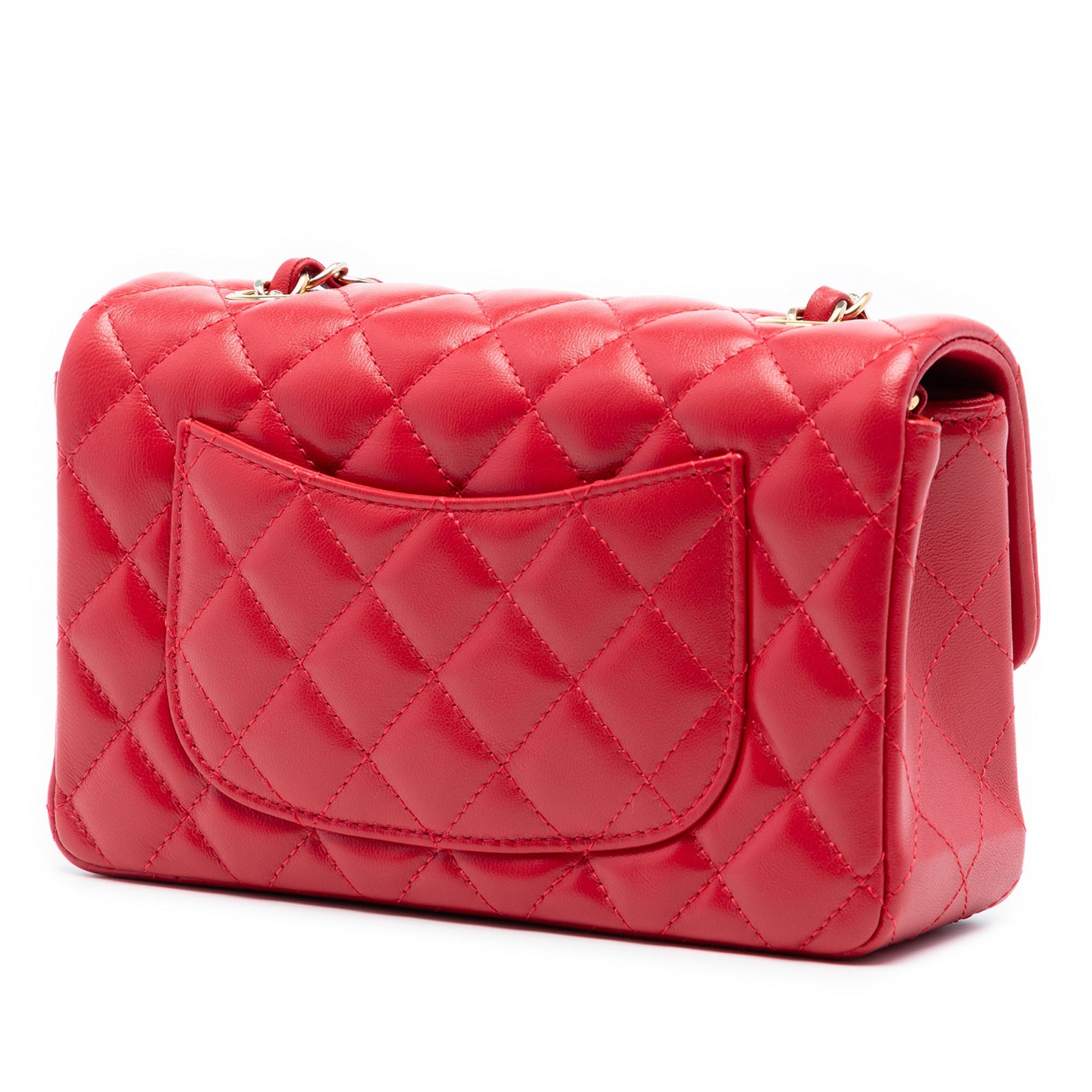 Chanel Mini Rectangular Classic Lambskin Single Flap