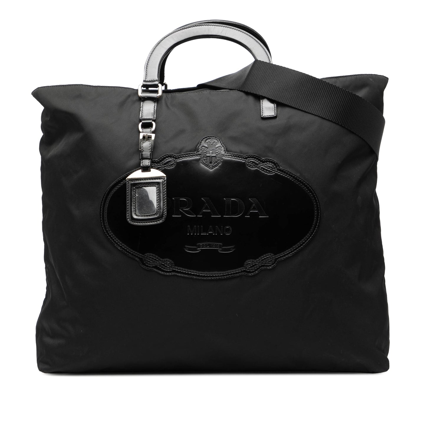 Prada Tessuto Canapa Logo Satchel