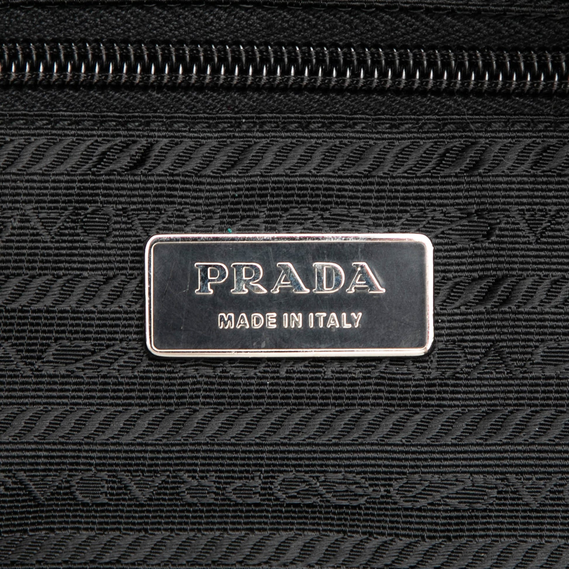 Prada Tessuto Canapa Logo Satchel
