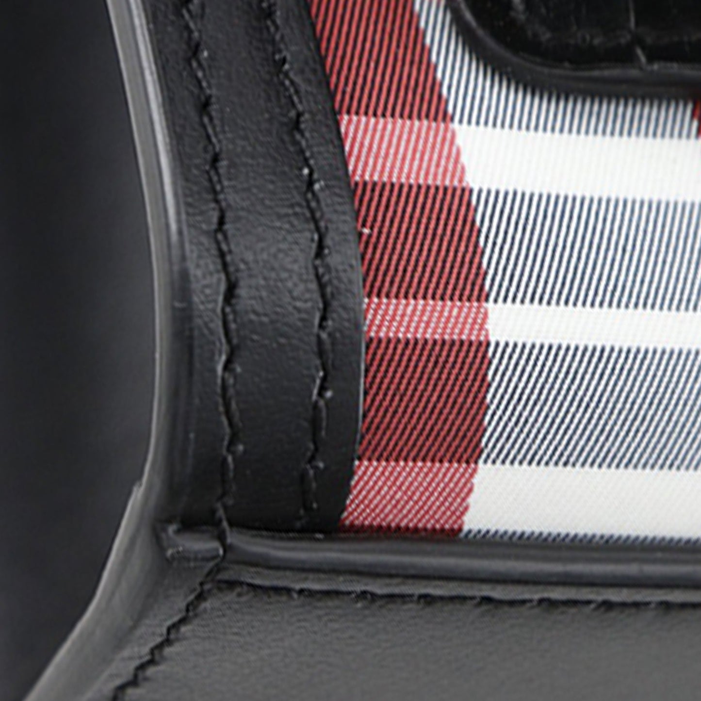 Burberry Mini Plaid Canvas Pocket Satchel