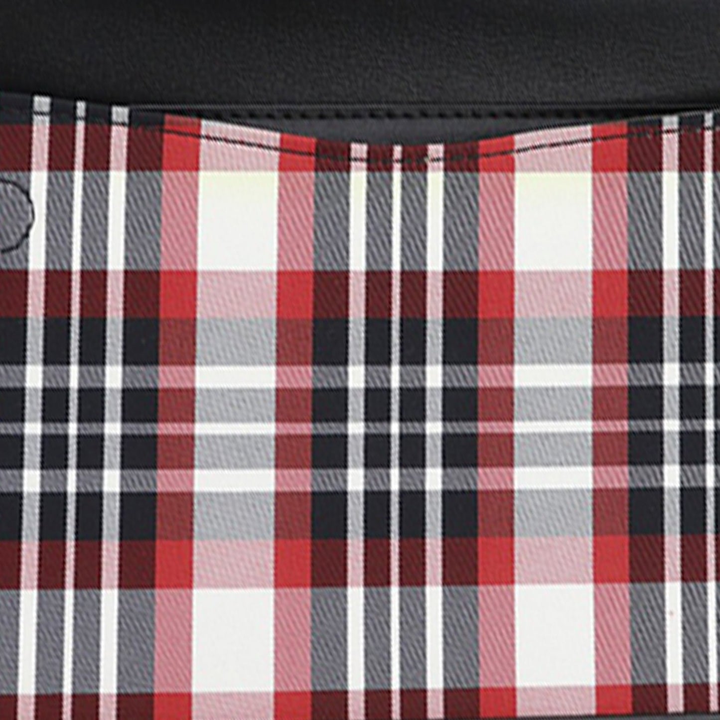 Burberry Mini Plaid Canvas Pocket Satchel
